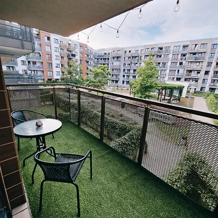 Apartman Terrace Centrum - Cozy Terrace, Free Parking, Netflix - Rail Station 850m Wrocław